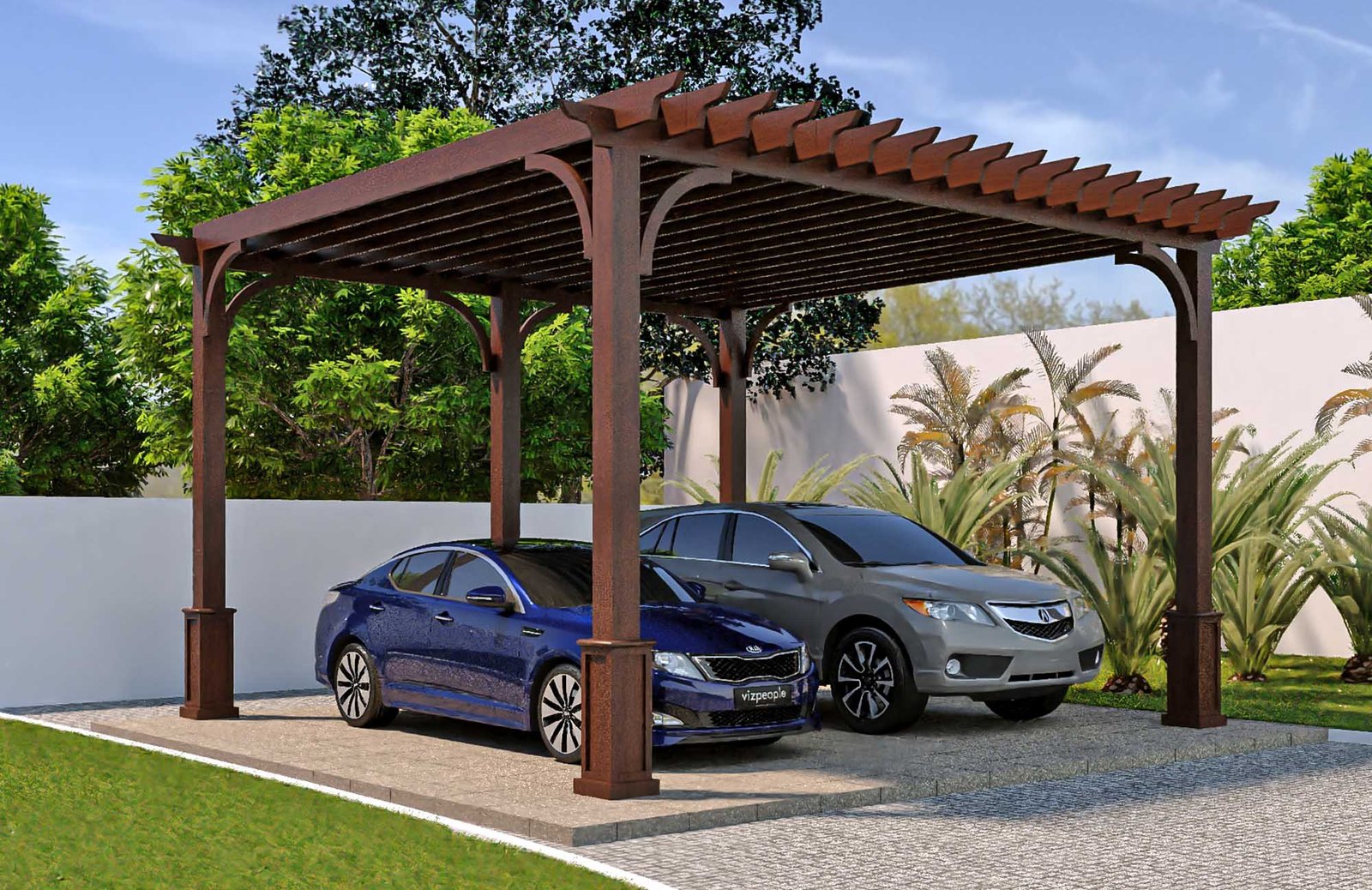 Wooden-Car-Parking-Shades